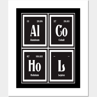 Alcohol Periodic Table Posters and Art